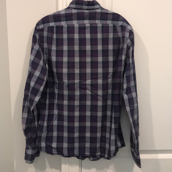 J. Crew Slim Fit Purple Plaid Button Up Size M - Picture 7 of 7